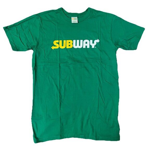 NEW SUBWAY Sandwiches Logo Crew Neck Shortsleeve Tee T-shirt Unisex Medium - Picture 1 of 4